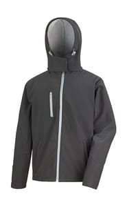 Result Core R230M - Core TX performance hooded softshell jacket Black/Grey