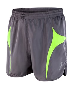 Result S183X - Spiro Micro Lite Running Shorts Grey/Lime