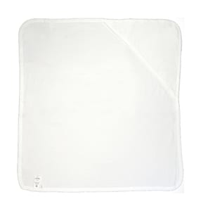 Babybugz BZ24 - Baby Organic Hooded Blanket White/White
