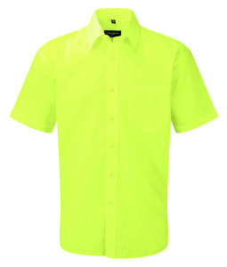 Russell Europe 935M - Short Sleeve Poplin Shirt Lime