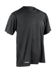 Spiro S253M -  quick dry short sleeve t-shirt Black