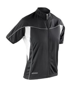 Spiro S188F - Women's Spiro bikewear full zip top Black/White