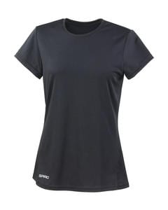 Spiro S253F - Women's Spiro quick dry short sleeve t-shirt Black