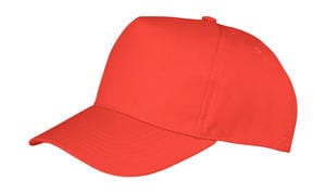 Result Caps RC084X - Boston 5-Panel Printers Cap Red