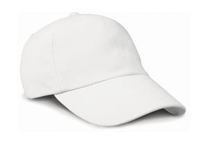 Result Caps RC024X - Flat Brushed-Cotton-Cap White
