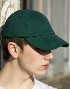 Result Caps RC024X - Flat Brushed-Cotton-Cap Forest Green