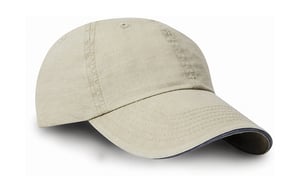 Result Caps RC054X - Fine Cotton Twill Cap Putty/Navy
