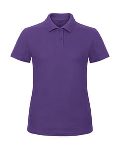 B&C ID.001 Women - Ladies` Piqué Polo Shirt - PWI11 Purple
