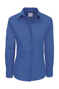 B&C Heritage LSL Women - Ladies` Heritage LS Poplin Shirt - SWP43 Blue Chip