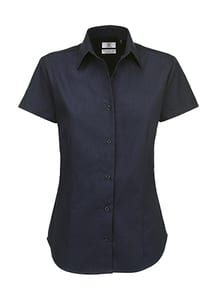 B&C SWT84 - Ladies` Sharp Twill Shirt Navy Blue