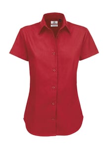 B&C SWT84 - Ladies` Sharp Twill Shirt Deep Red 