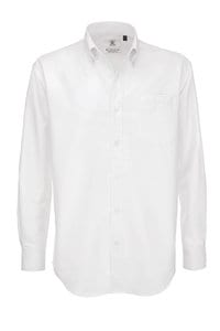 B&C Oxford LSL Men - Men`s Oxford LS Shirt - SMO01 White