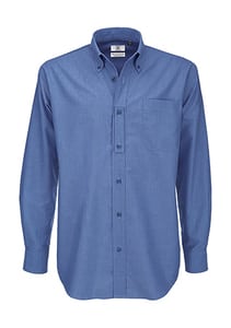 B&C Oxford LSL Men - Men`s Oxford LS Shirt - SMO01 Blue Chip