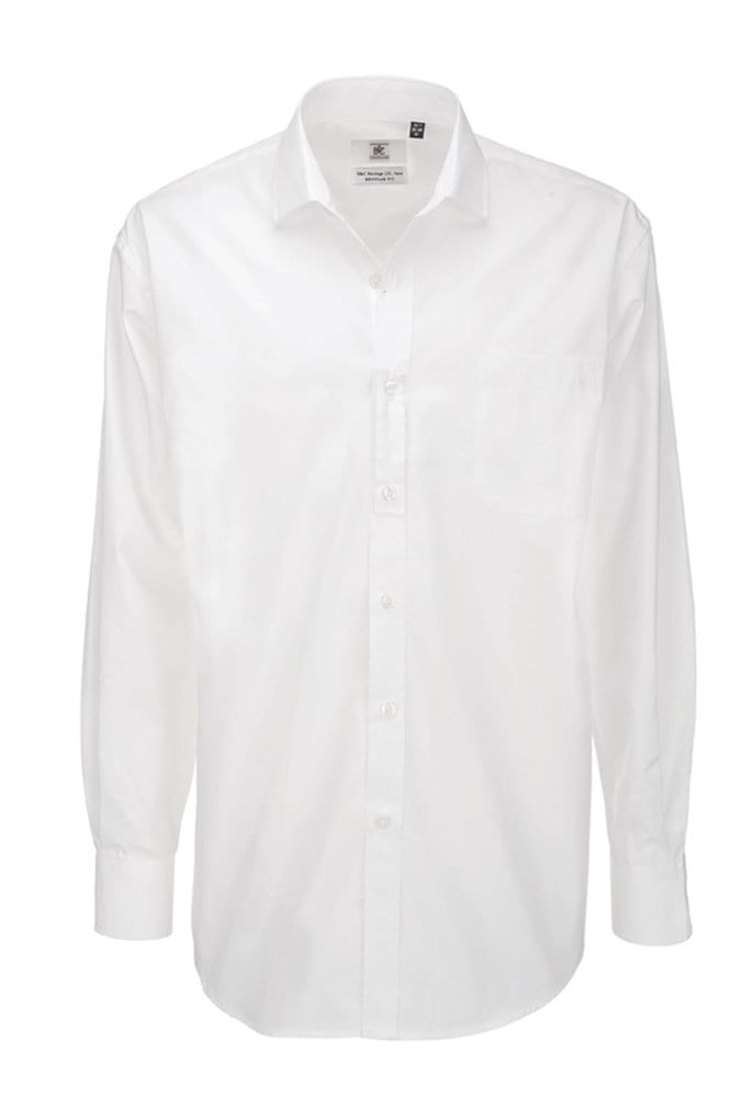 B&C Heritage LSL Men - Men`s Heritage LS Poplin Shirt - SMP41