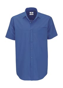 B&C Heritage SSL Men - Men`s Heritage Poplin Shirt - SMP42 Blue Chip