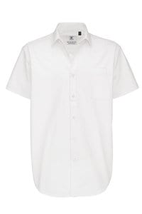 B&C SMT82 - Men's Sharp Twill Short Sleeve Shirt White