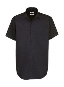 B&C SMT82 - Men's Sharp Twill Short Sleeve Shirt Black