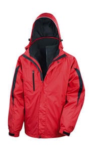 Result R400M - 3-in-1 softshell journey jacket Red/Black