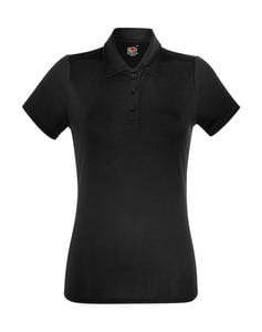 Fruit of the Loom 63-040-0 - Lady-Fit Performance Polo Black