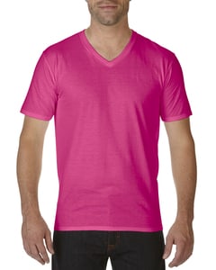 Gildan 41V00 - Premium Cotton Adult V-Neck T-Shirt Heliconia