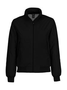 B&C Crew Bomber Women - Crew Bomber Women Jacket - JW962 Black/Warm Grey