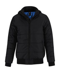 B&C Superhood Men - Superhood Jacket - JM940 Black/Cobalt Blue