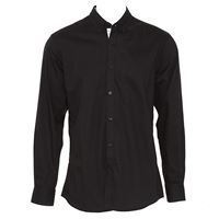 Kustom Kit KK190 - Contrast premium Oxford shirt (button down collar) long sleeve