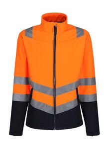 Regatta High Visibility TRA722 - Pro Hi Vis Softshell Jacket Orange/Navy