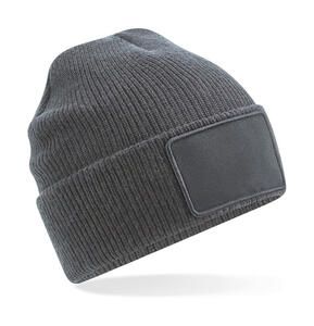 Beechfield B540 - Removable Patch Thinsulate™ Beanie Graphite Grey