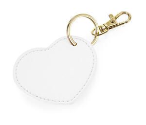 Bag Base BG746 - Boutique Heart Key Clip<P/> Soft White