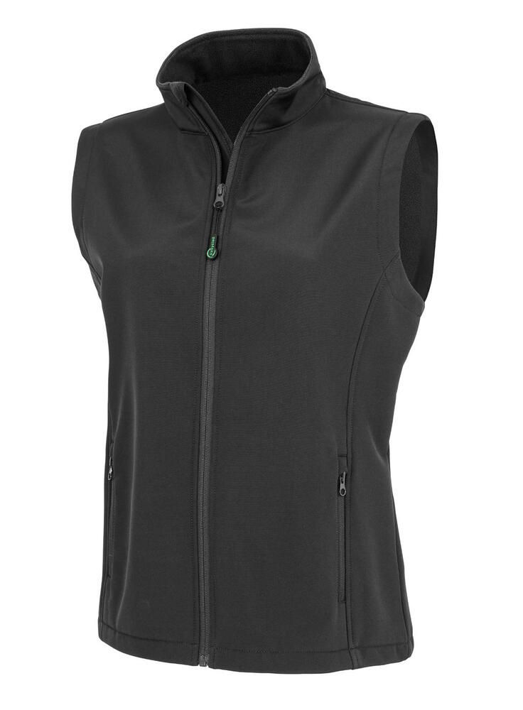 Result Genuine Recycled R902F - Women's Recycled 2-Layer Printable Softshell B/W
