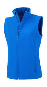 Result Genuine Recycled R902F - Women's Recycled 2-Layer Printable Softshell B/W Royal