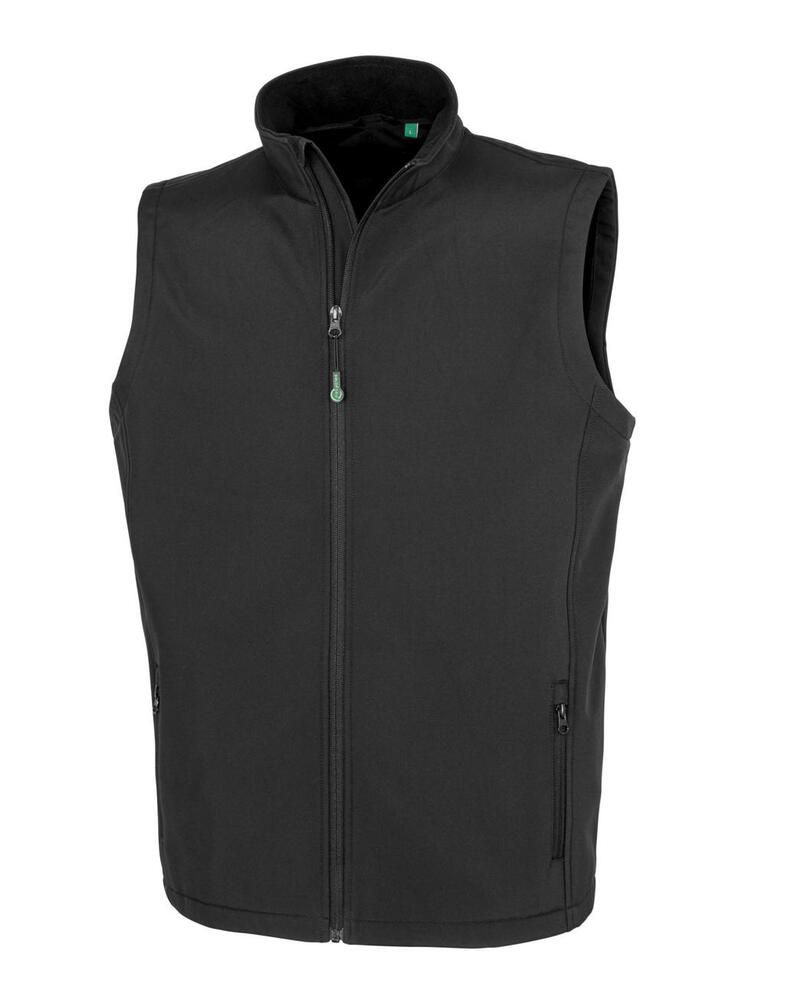 Result Genuine Recycled R902M - Men's Recycled 2-Layer Printable Softshell B/W