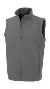Result Genuine Recycled R902M - Men's Recycled 2-Layer Printable Softshell B/W Workguard Grey