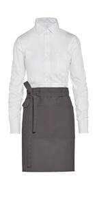 SG Accessories JG14P-REC - BRUSSELS - Short Recycled Bistro Apron with Pocket Grey