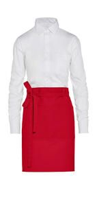SG Accessories JG14P-REC - BRUSSELS - Short Recycled Bistro Apron with Pocket Red