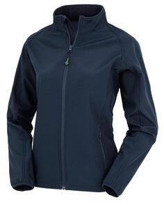 Result Genuine Recycled R901F - Women's Recycled 2-Layer Printable Softshell Jkt Navy