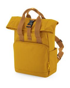 Bag Base BG118S - Recycled Mini Twin Handle Roll-Top Backpack Mustard