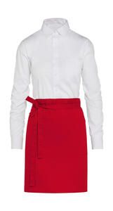 SG Accessories JG14P - BRUSSELS - Short Bistro Apron with Pocket Red