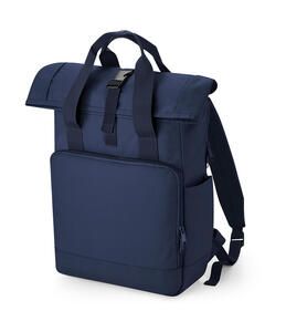 Bag Base BG118L - Recycled Twin Handle Roll-Top Laptop Backpack Navy Dusk