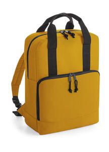 Bag Base BG287 - Recycled Twin Handle Cooler Backpack Mustard