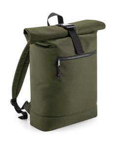 Bag Base BG286 - Recycled Roll-Top Backpack Military Green