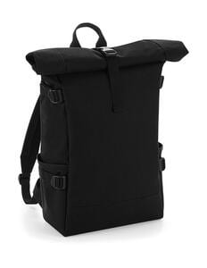 Bag Base BG858 - Block Roll-Top Backpack Black/Black