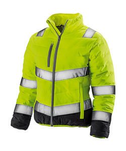Result Safe-Guard R325F - Women's Soft Padded Safety Jacket Fluo Yellow / Grey