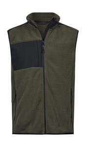 Tee Jays 9122 - Mountain Fleece Bodywarmer Deep Green/Black