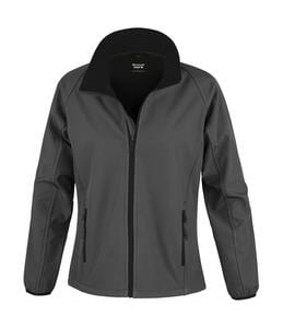 Result Core R231F - Women's printable softshell jacket Charcoal/Black