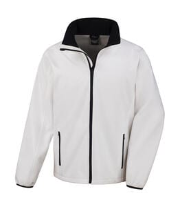 Result Core R231M - Printable softshell jacket White/Black