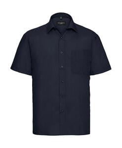 Russell Europe 935M - Short Sleeve Poplin Shirt French Navy