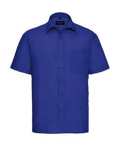 Russell Europe 935M - Short Sleeve Poplin Shirt Bright Royal