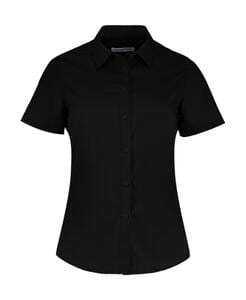 Kustom Kit KK241 - Women's Tailored Fit Poplin Shirt SSL Black